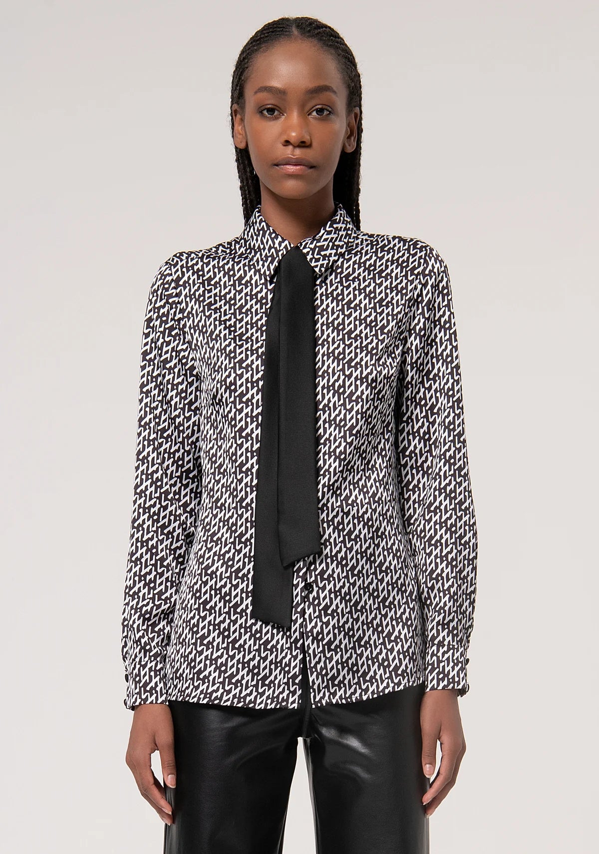 Camicia regular con fantasia