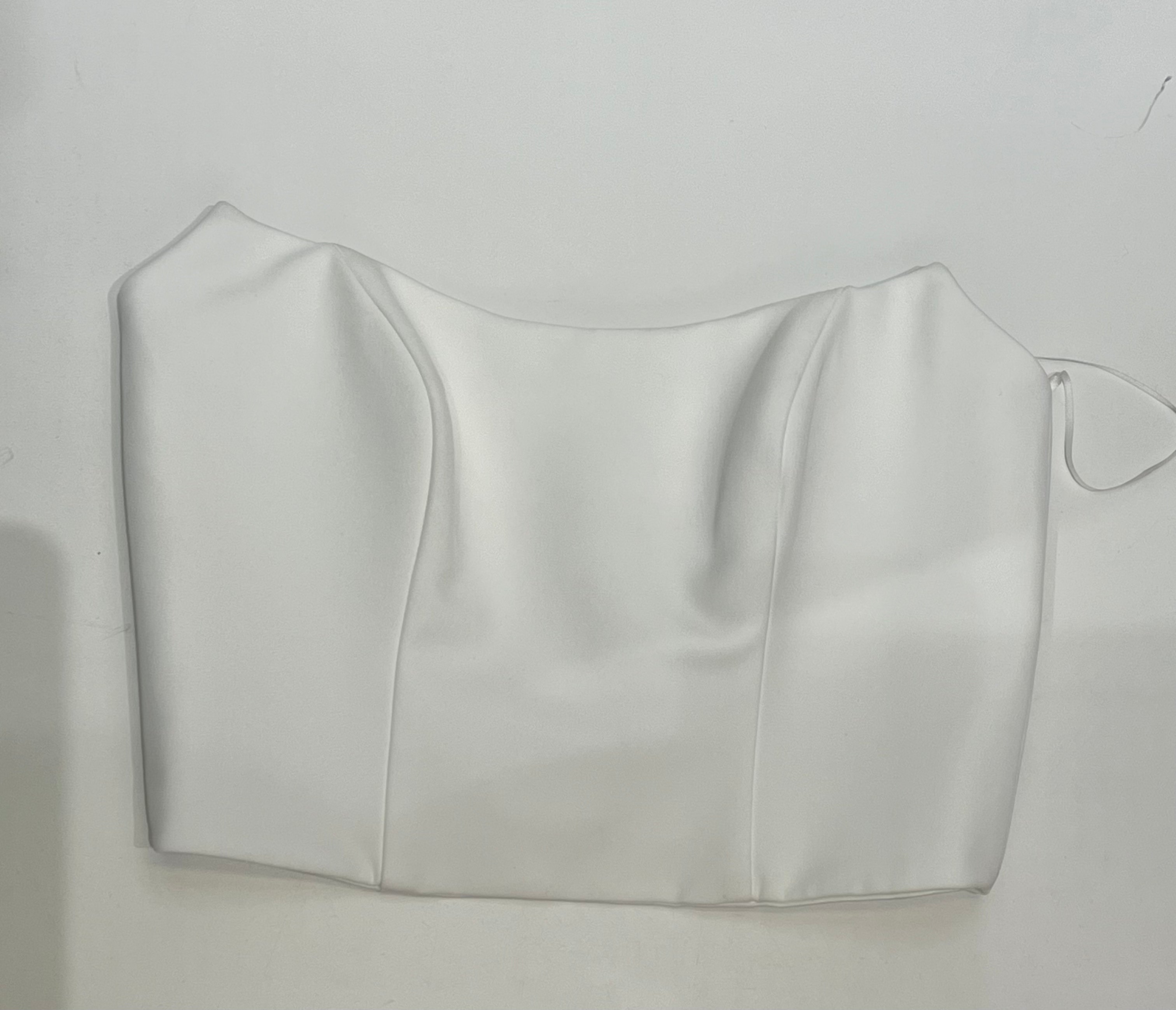 Corpetto bianco steccato