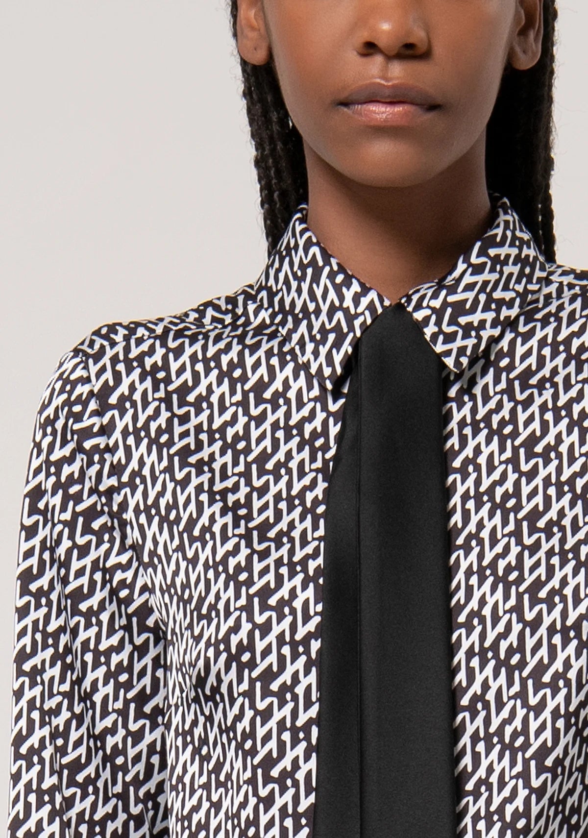 Camicia regular con fantasia