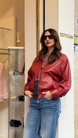 Bomber bordeaux