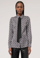 Camicia regular con fantasia