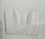 Corpetto bianco steccato